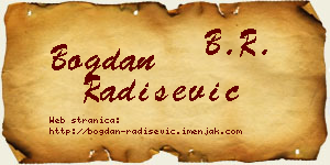 Bogdan Radišević vizit kartica